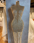Silver Embellished Dress