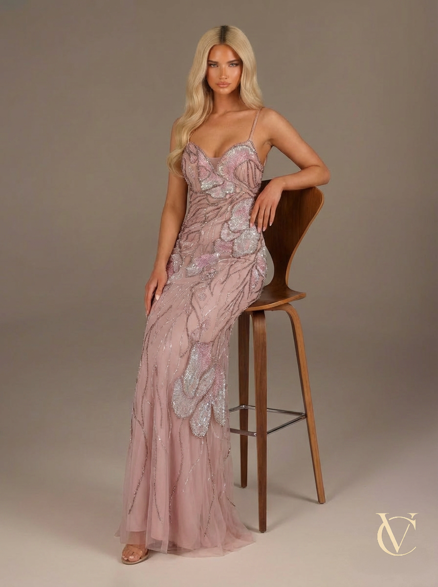 Crystal Sculpted Evening Gown