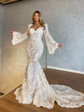Mermaid Bridal Dress with Kimono Sleeves