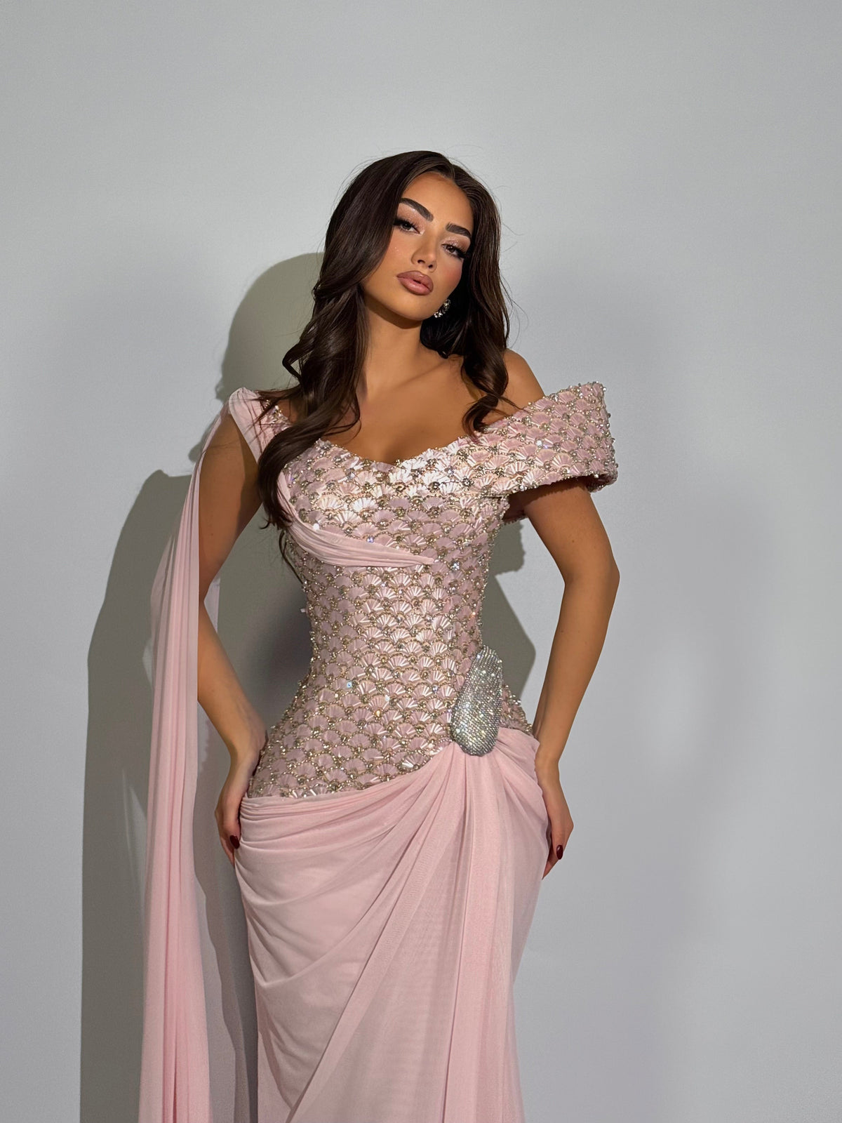 Azra - Draped Corset Gown
