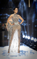 Erda - High Neck Crystal Gown