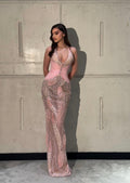 Eraia - Beaded Halter Gown