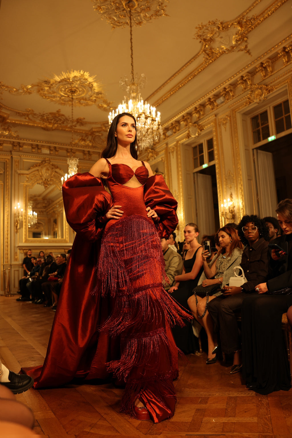 Dèlara - Fitted Gown with detachable cape