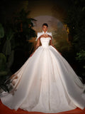 Emery - Pearl Cape Ballgown