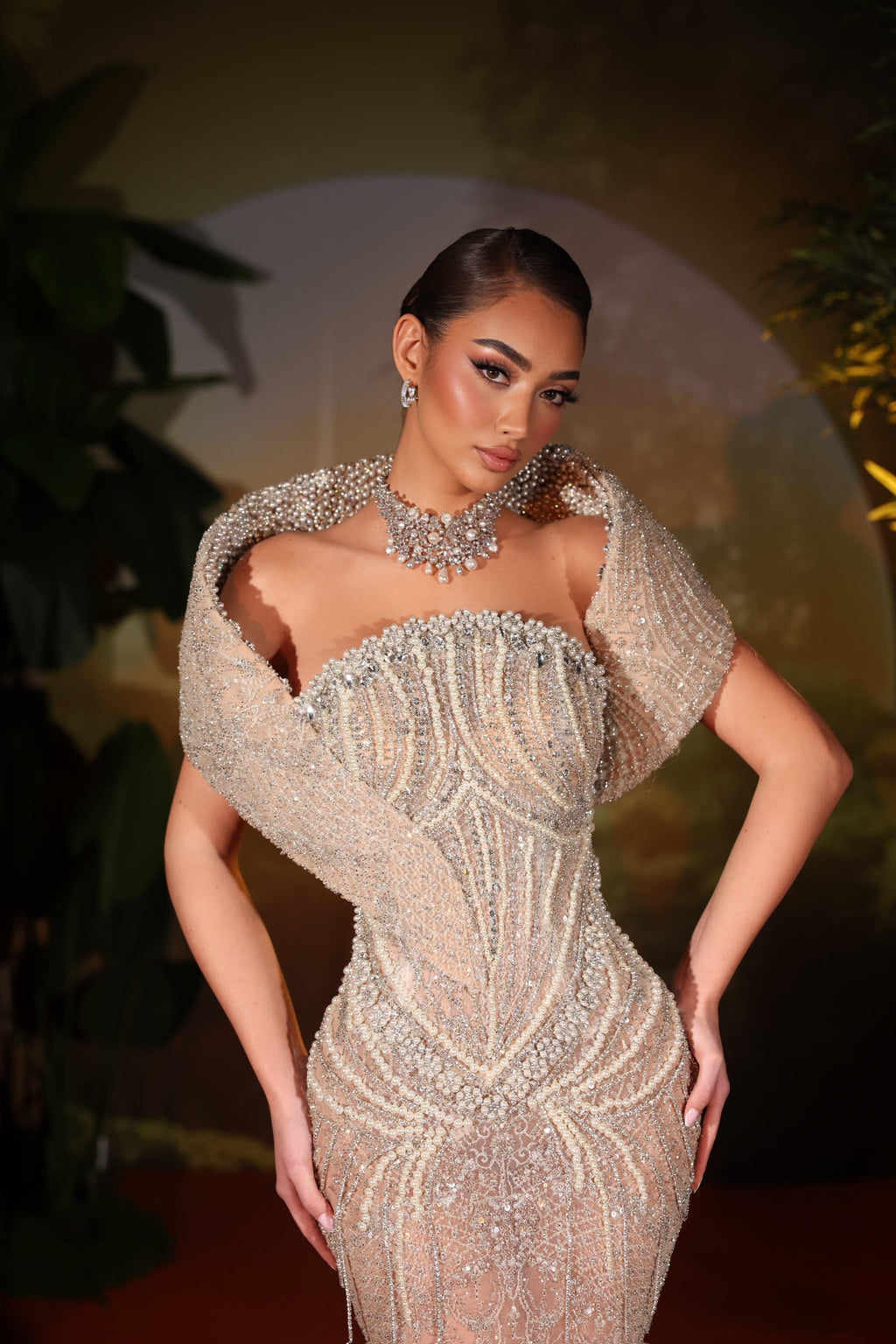 Elisoria - Sparkling Nude Mermaid Couture