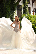 Aryana – Beaded Corset Dress with Chiffon Skirt