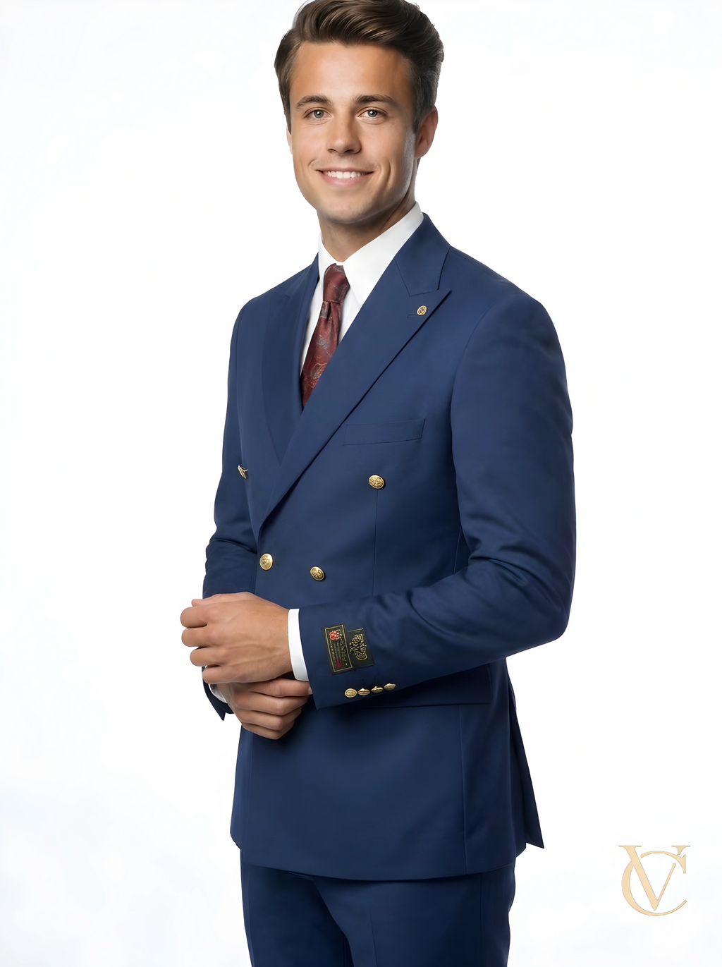 Navy Two-Piece Tailored  Suit