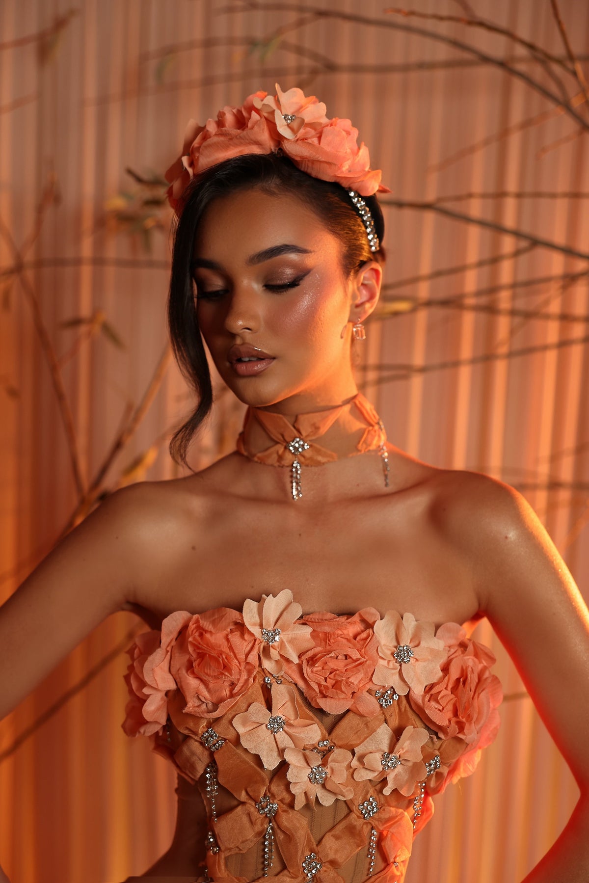 Araya - Floral Mermaid Gown