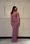 Irèna – Mauve Beaded Corset Gown