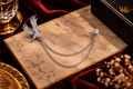 Silver Eagle Lapel Chain