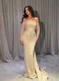 Kalèa - Beaded Off Shoulder Gown