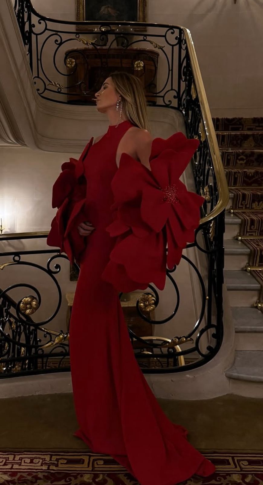 Lena Terlutter - Red Halter Dress