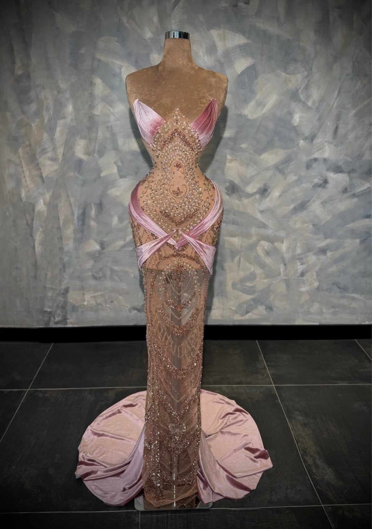 Jora – Rose Embellished Gown