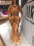 Orange Tassel Dress