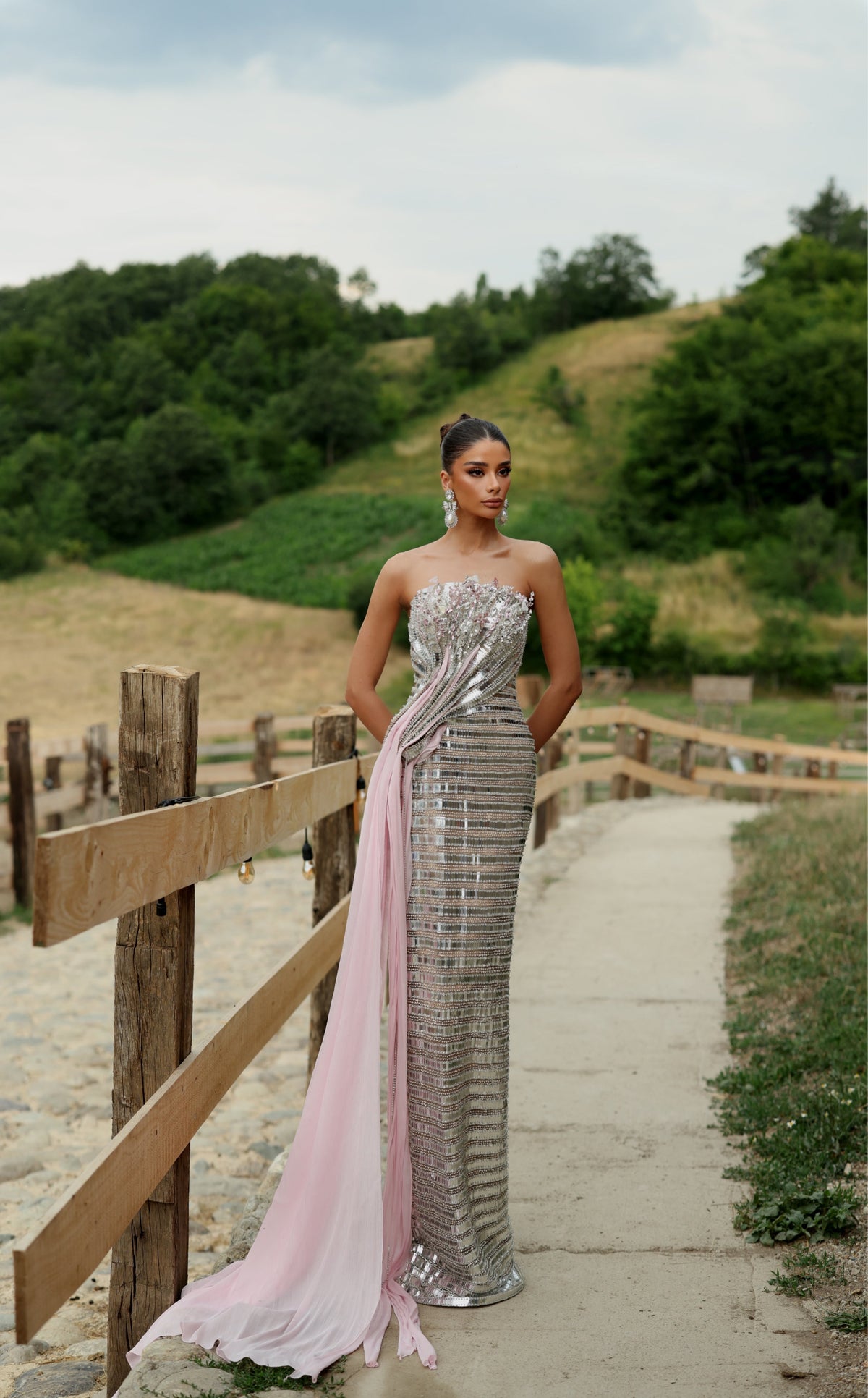 Eliette - 3D Floral Bodice Gown
