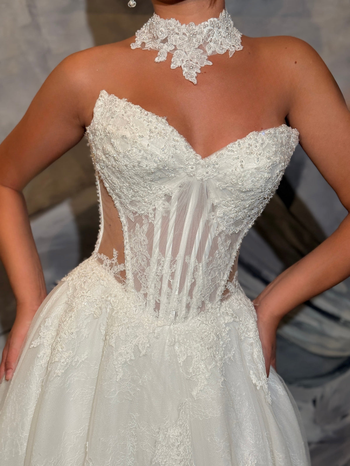 Sabina - Lace boned bridal gown