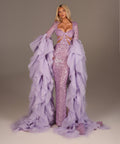 Andela - Mermaid Gown with Dramatic Ruffle Sleeves