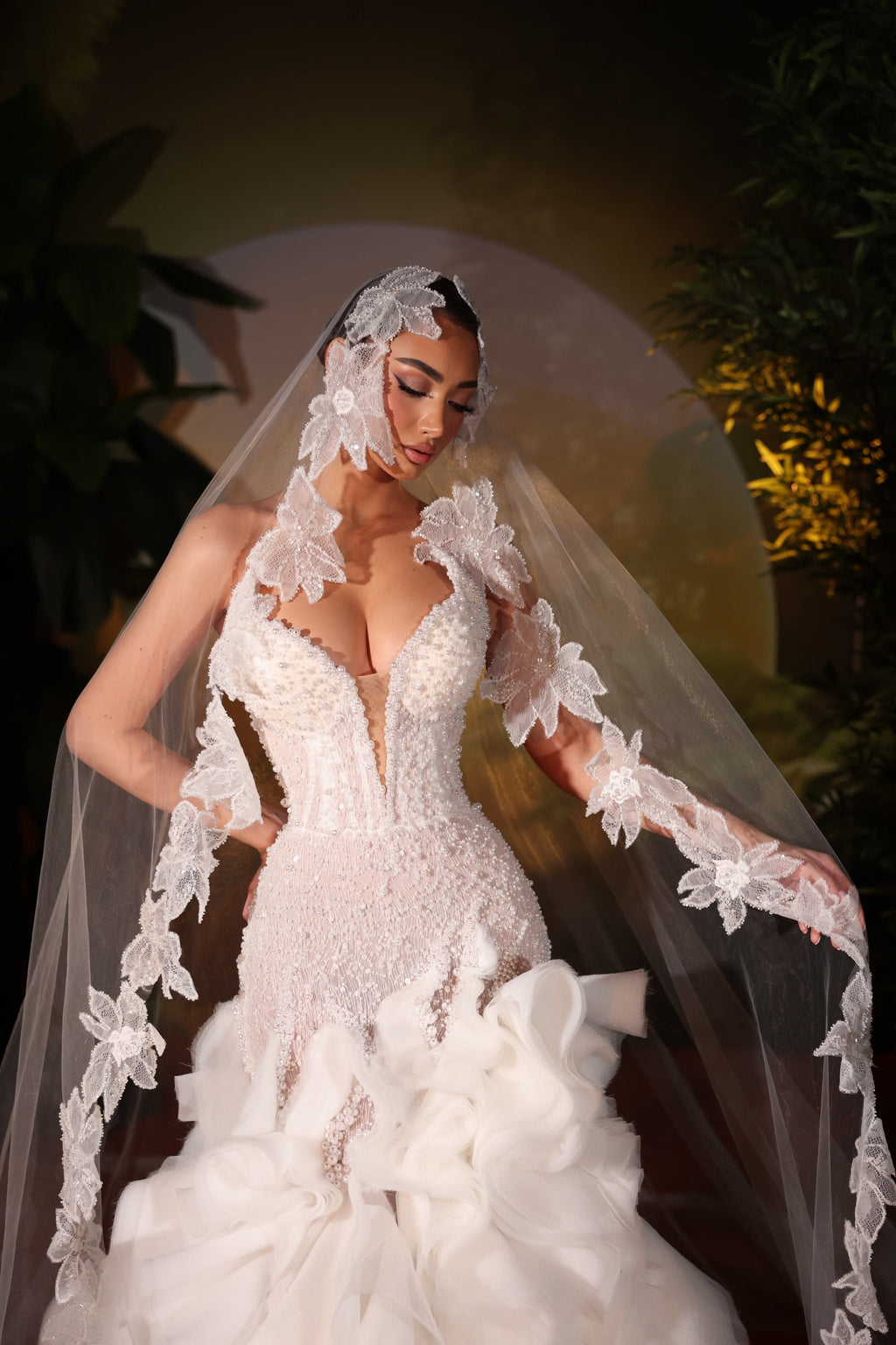 Erèlina - Layered Ruffle Gown