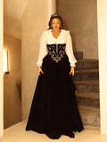 Teuta - Embroidered Velvet Gown