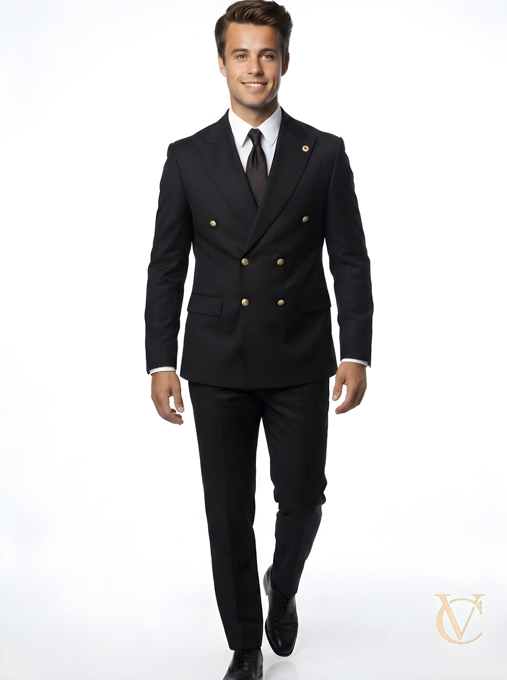 Noir Two-Piece Tailored Suit