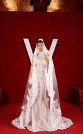 Nara - High Neck Lace Mermaid Gown