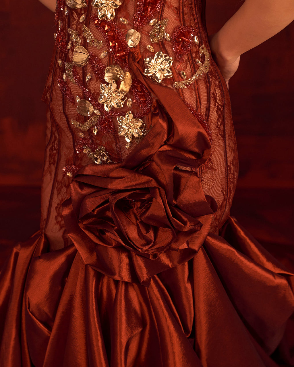 Ardelya -  Embellished Rose Gown