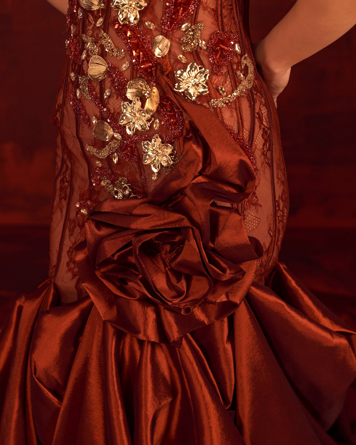 Ardelya -  Embellished Rose Gown