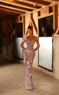Migena - Crystal Mirror Mermaid Gown