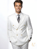 White Two-Piece Tailored Suit