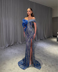 Noéa - Off Shoulder Beaded Corset Gown