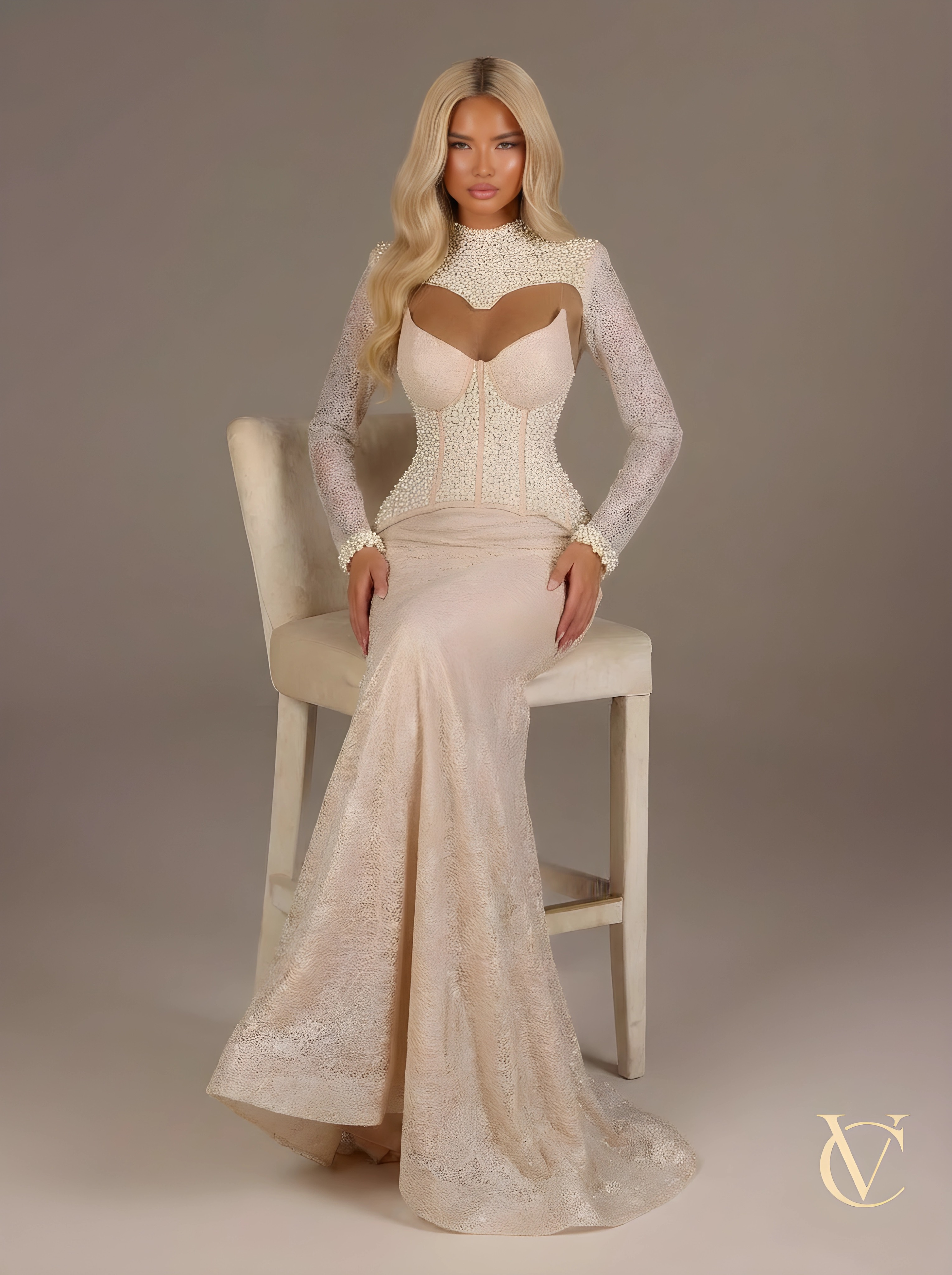 Pearl Corset Gown