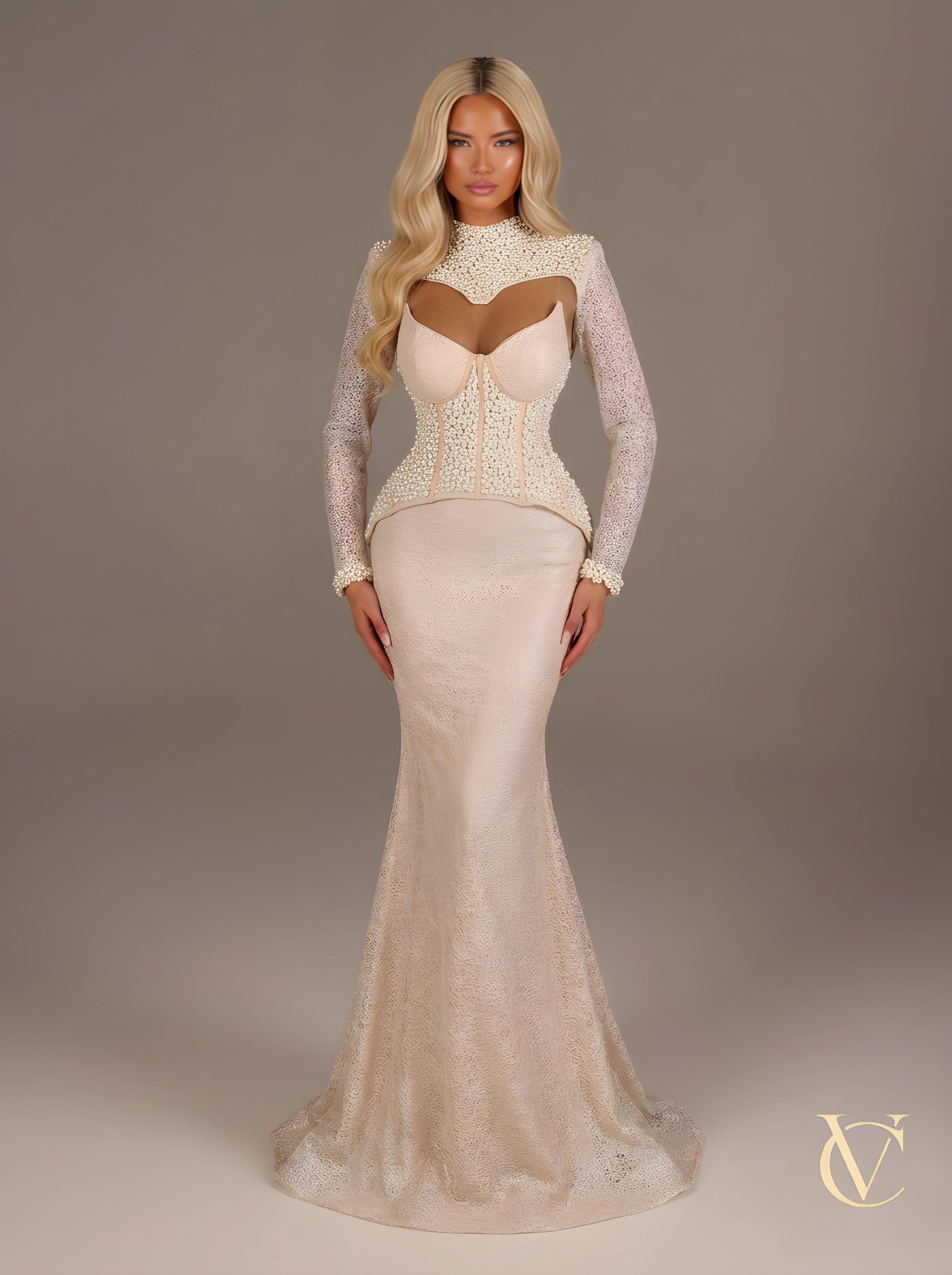 Pearl Corset Gown