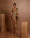 Queen of Nile Fringe Sequin Gown
