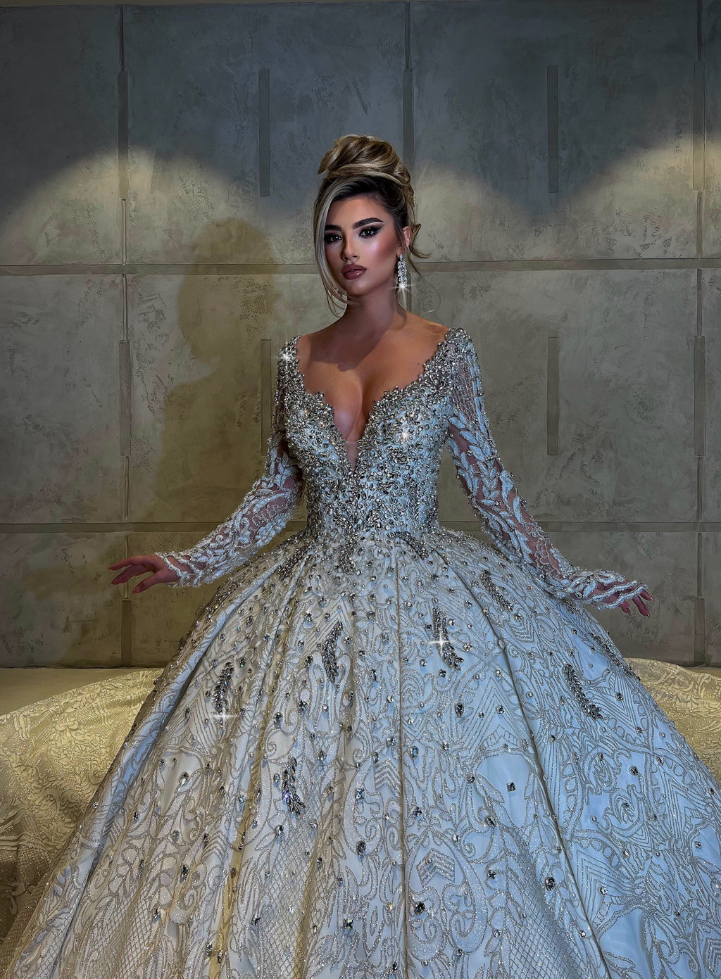 THESSALY-beads embellishments bridal gown