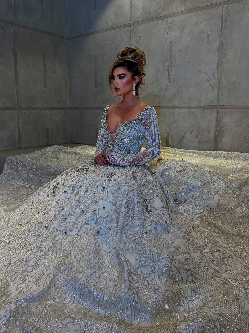 THESSALY-beads embellishments bridal gown