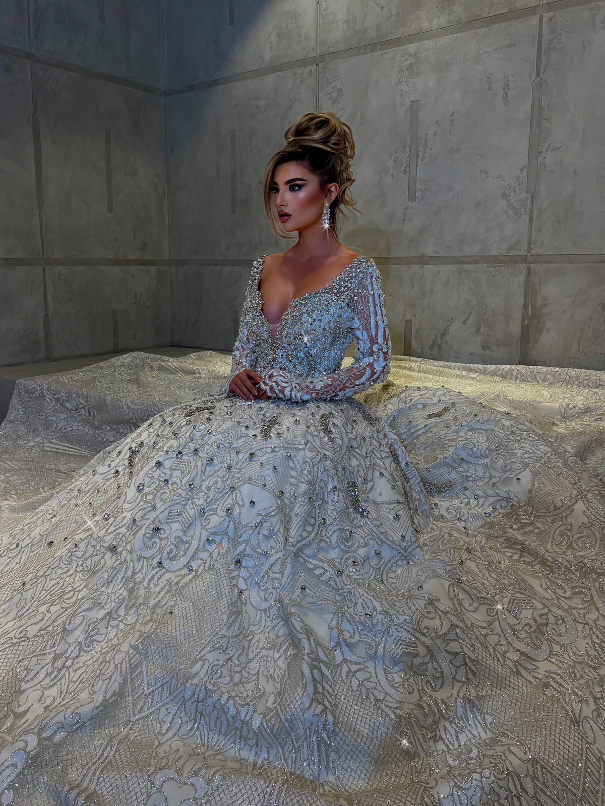 THESSALY-beads embellishments bridal gown