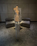 Anuata - Silver mesh gown