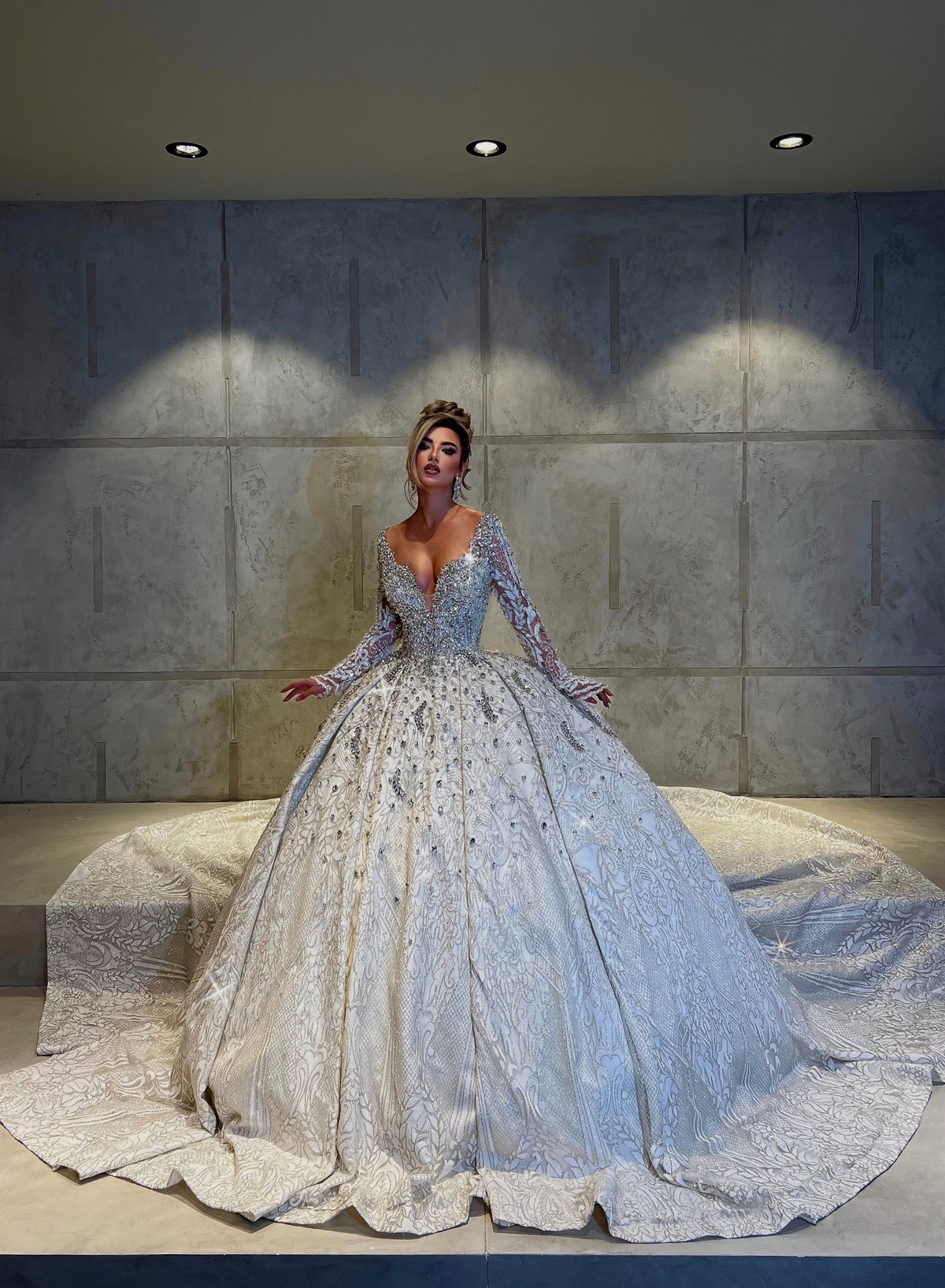 THESSALY-beads embellishments bridal gown