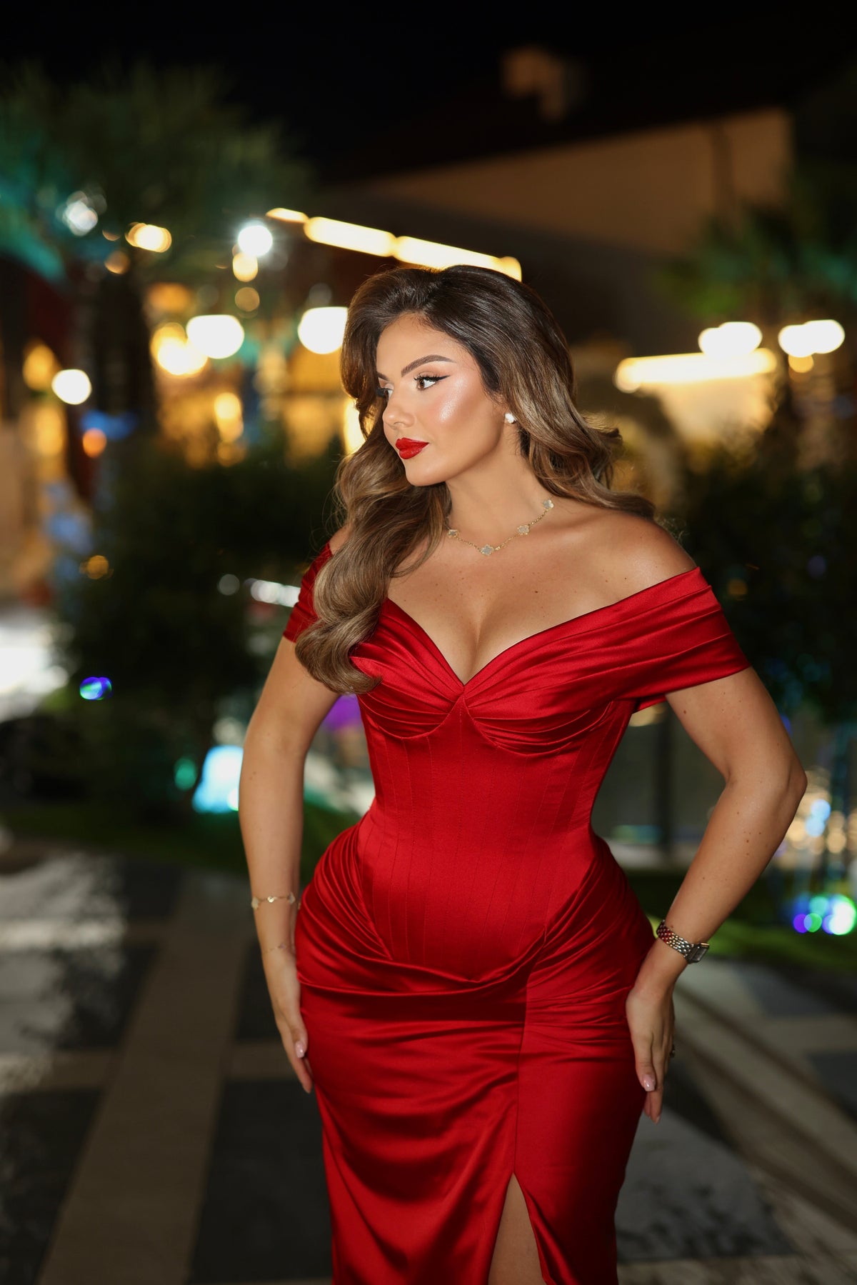 Alesia - Off Shoulder Gown