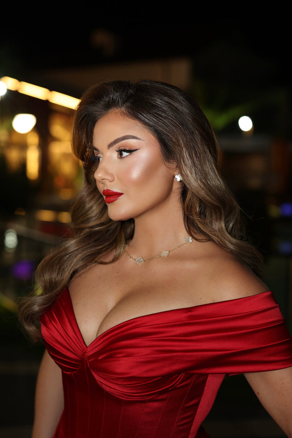 Alesia - Off Shoulder Gown