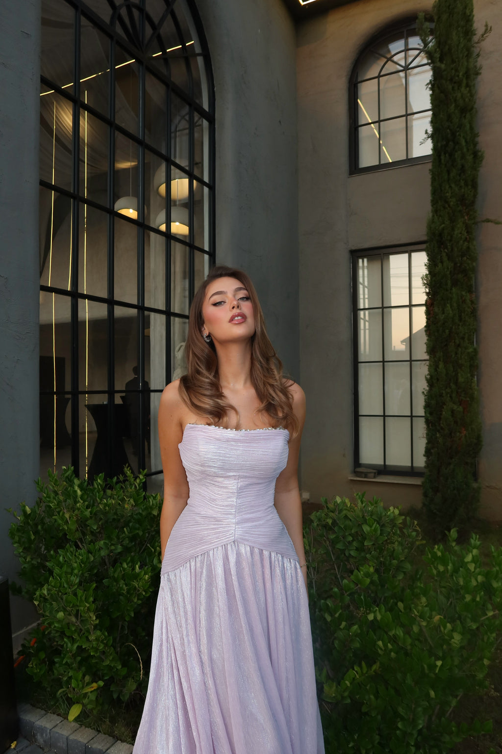 Amaia - Strapless Draped Gown