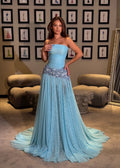 Auretta - Sequin Drop-Waist Tulle Gown