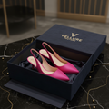 Hot Pink Slingback Heels in Box