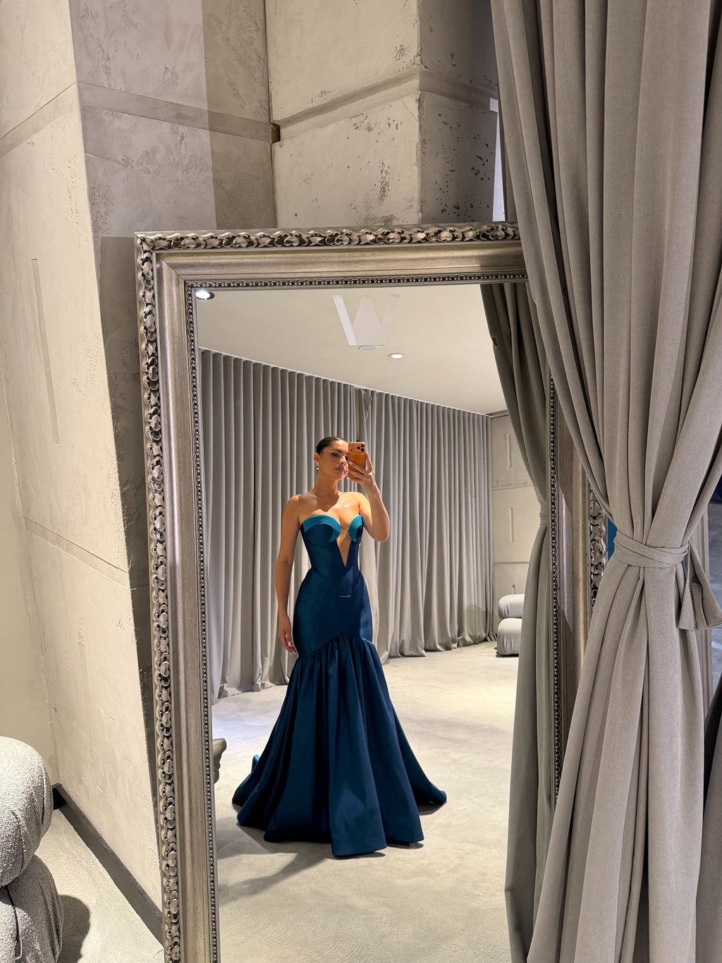 Liena - Sculpted Corset Mermaid Gown