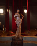 Tessa Crystal Off Shoulder Gown – Vellure Couture