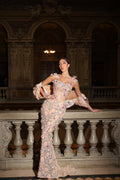 Triana - Floral Embroidered Gown