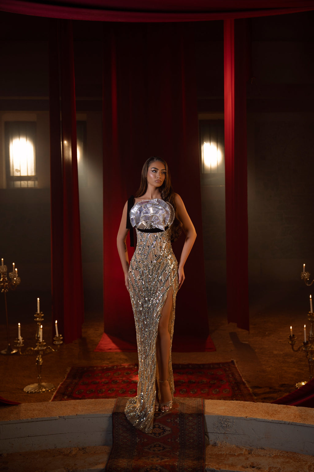 Iriza - Crystal Fitted Gown
