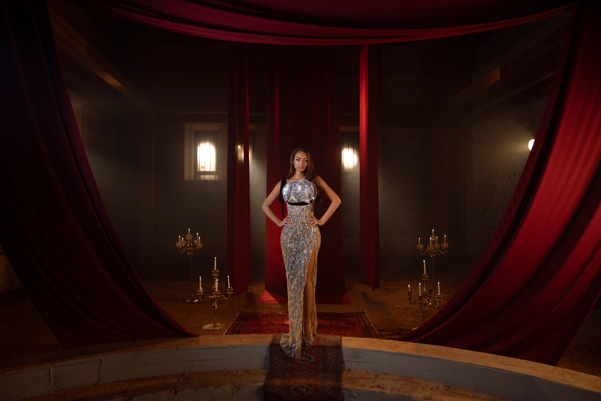 Iriza - Crystal Fitted Gown